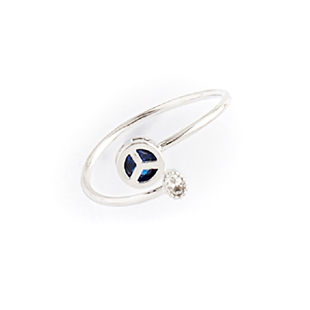 Blue peace ring